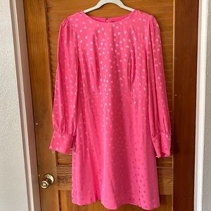 Pink Jacquered dress